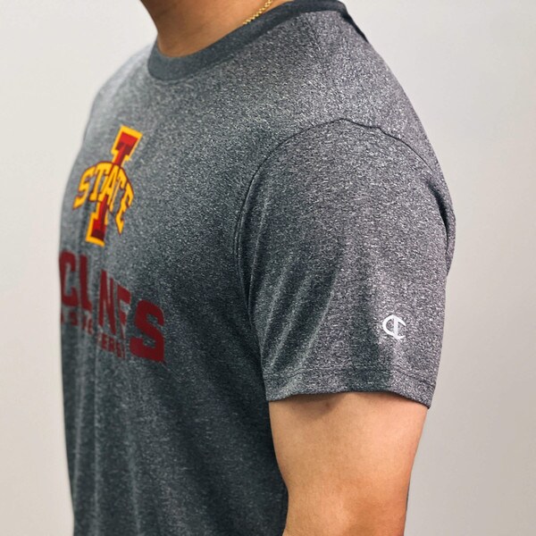 Champion® I-State Cyclones Heather Gray Impact T-Shirt